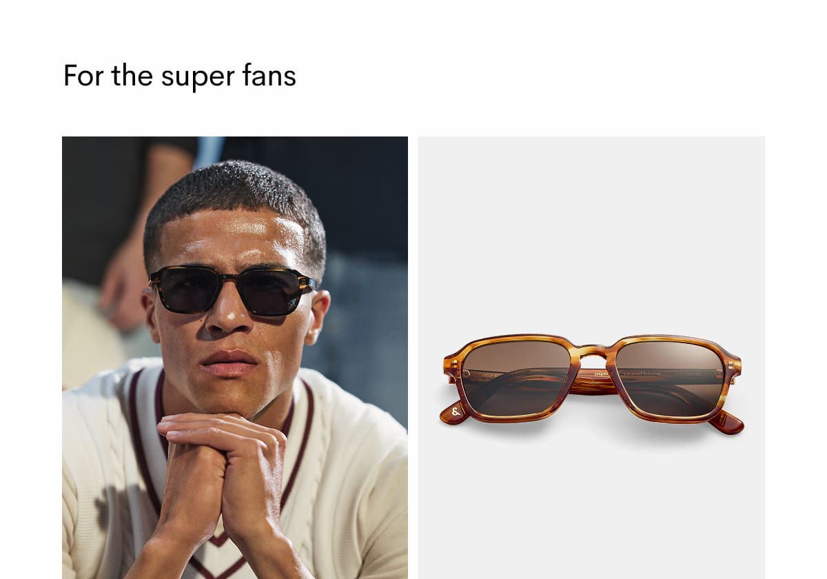 Jasper large tigerwood sunglasses