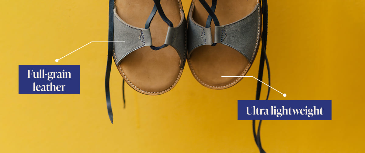 Full-grain leather - Ultra lightweight