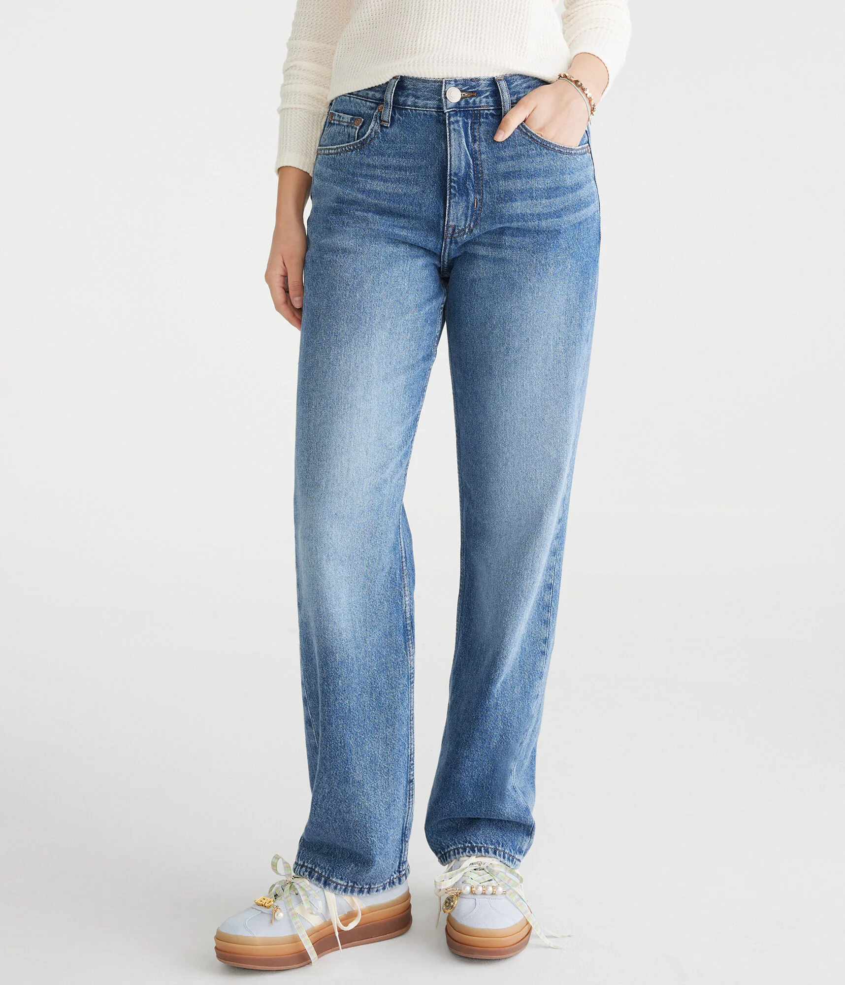 Image of High-Rise Baggy Jean