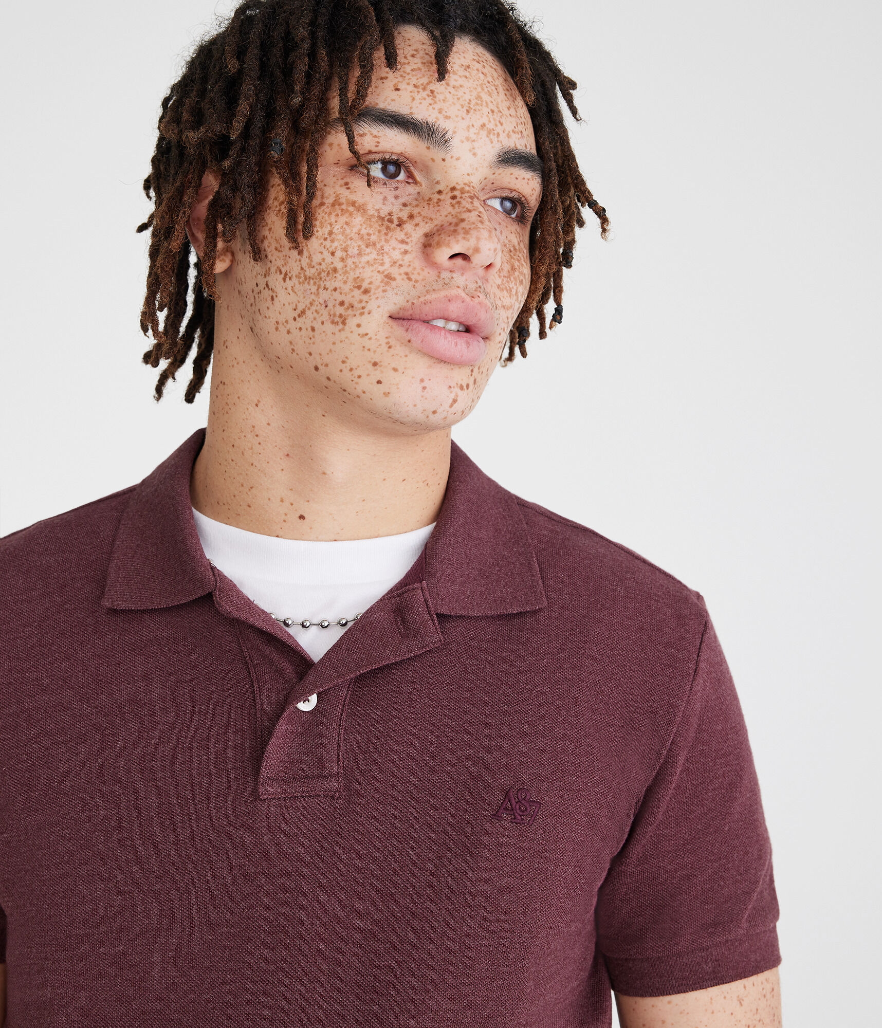Image of Tonal A87 Logo Pique Polo Image of Tonal A87 Logo Pique Polo