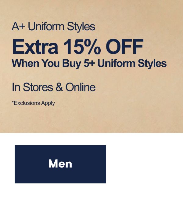 Shop Men's Uniform Shop Men's Uniform