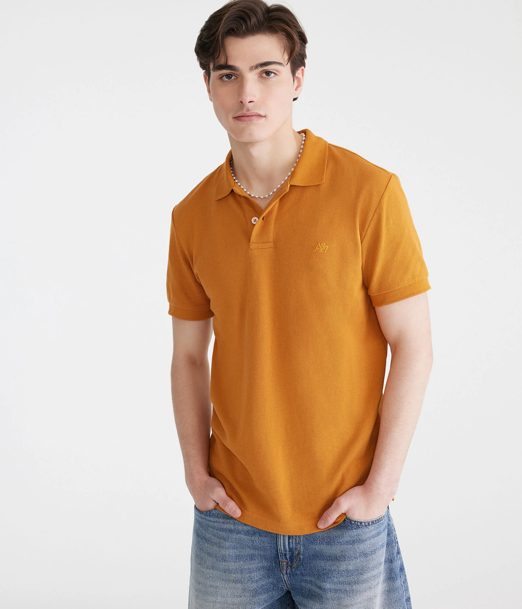 Image of Tonal A87 Logo Pique Polo