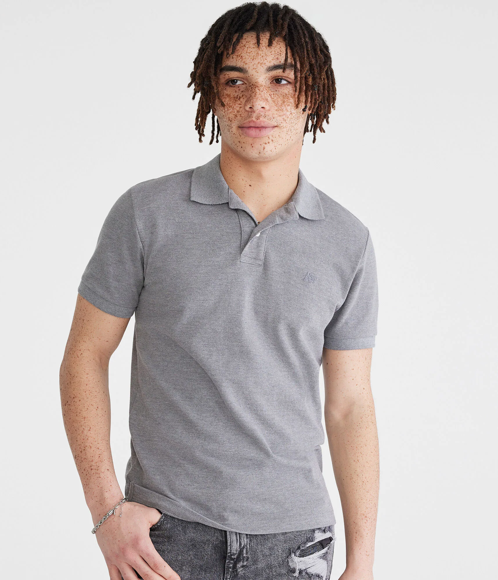 Image of Tonal A87 Logo Pique Polo