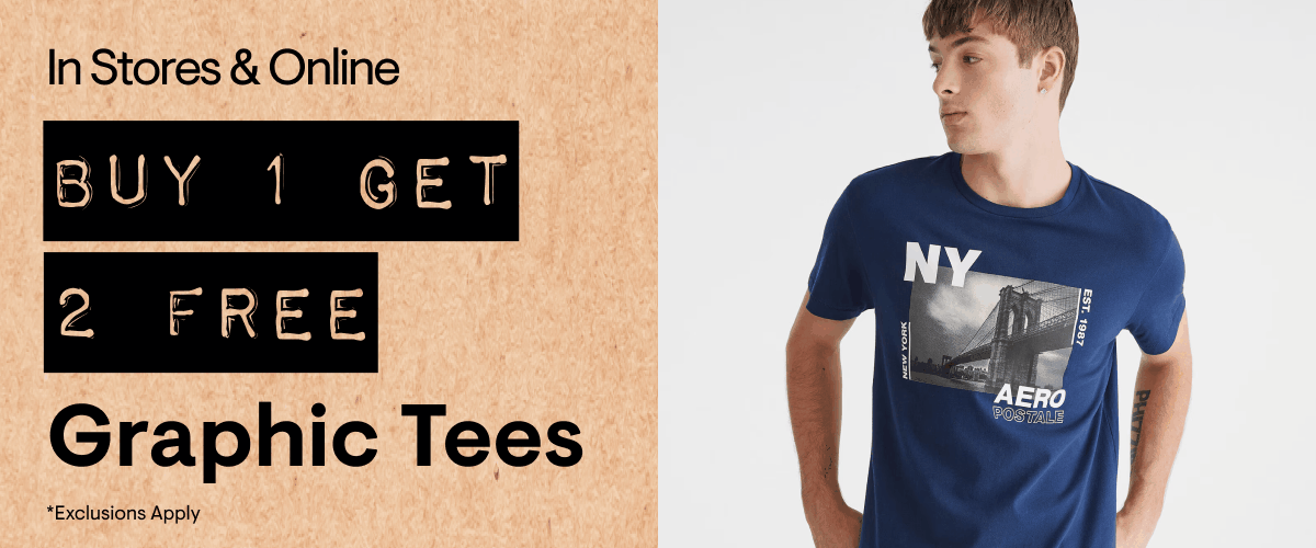Buy 1 Get 2 Free Graphic Tees