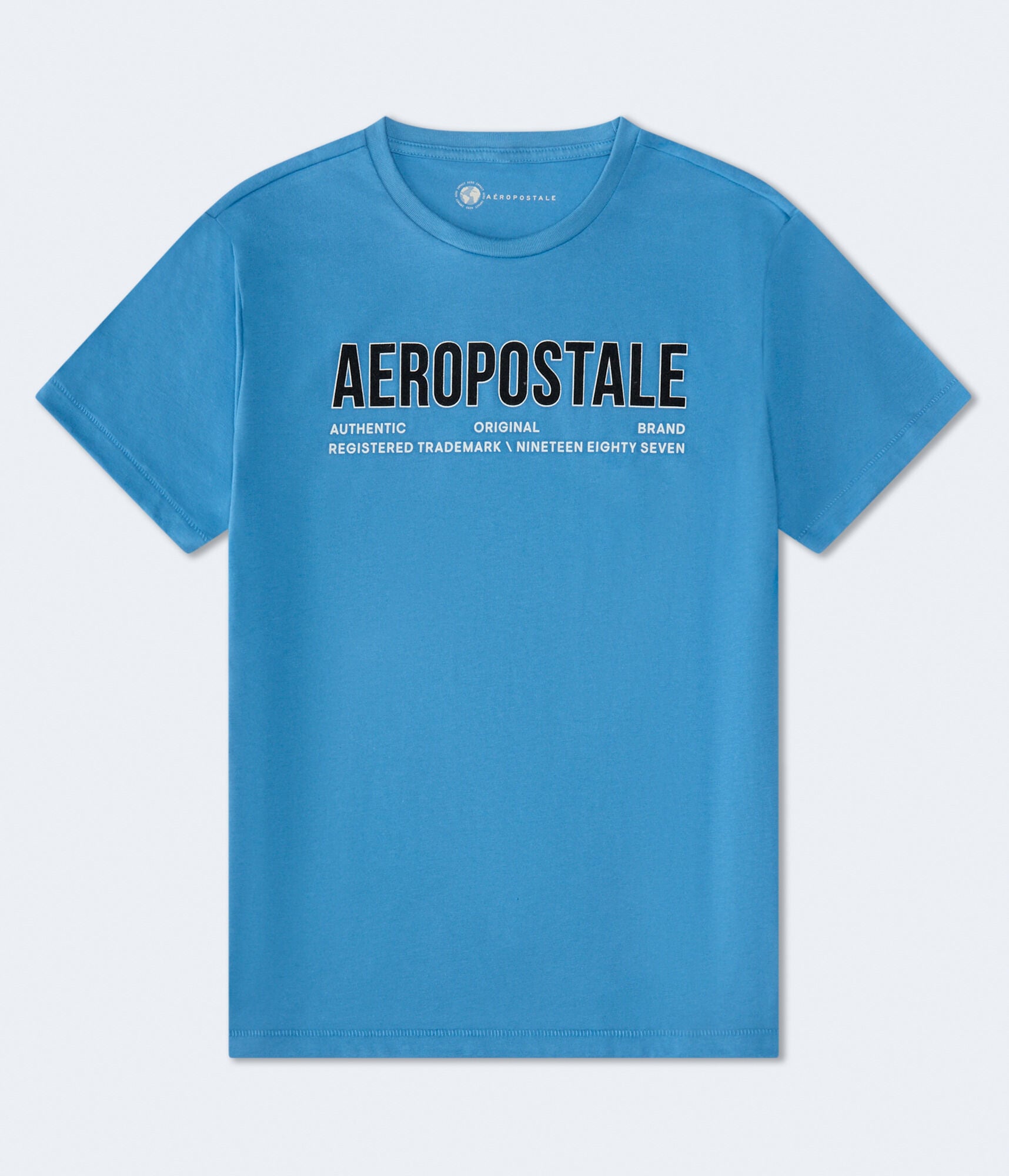 Image of Aeropostale Authentic Logo Flocked Graphic Tee