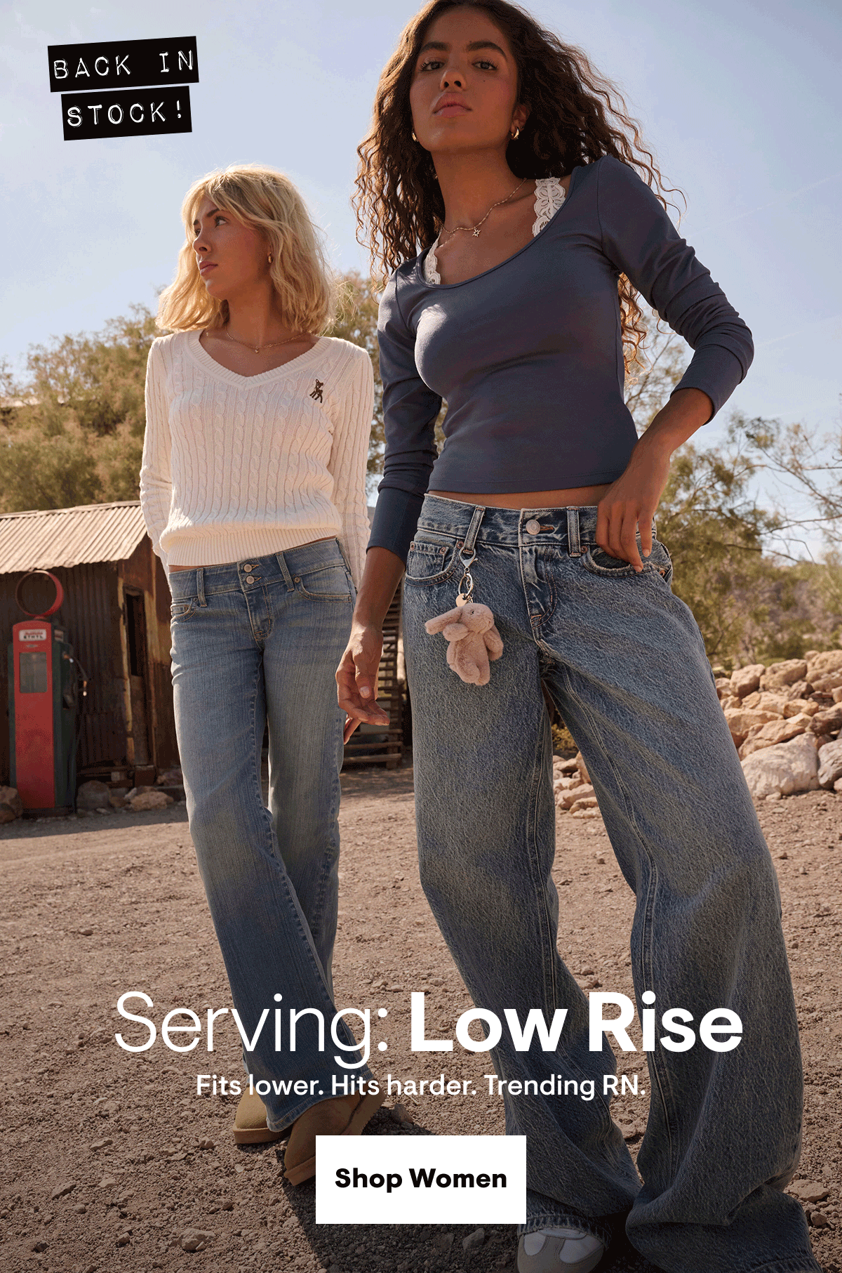 Serving Low Rise. Shop women