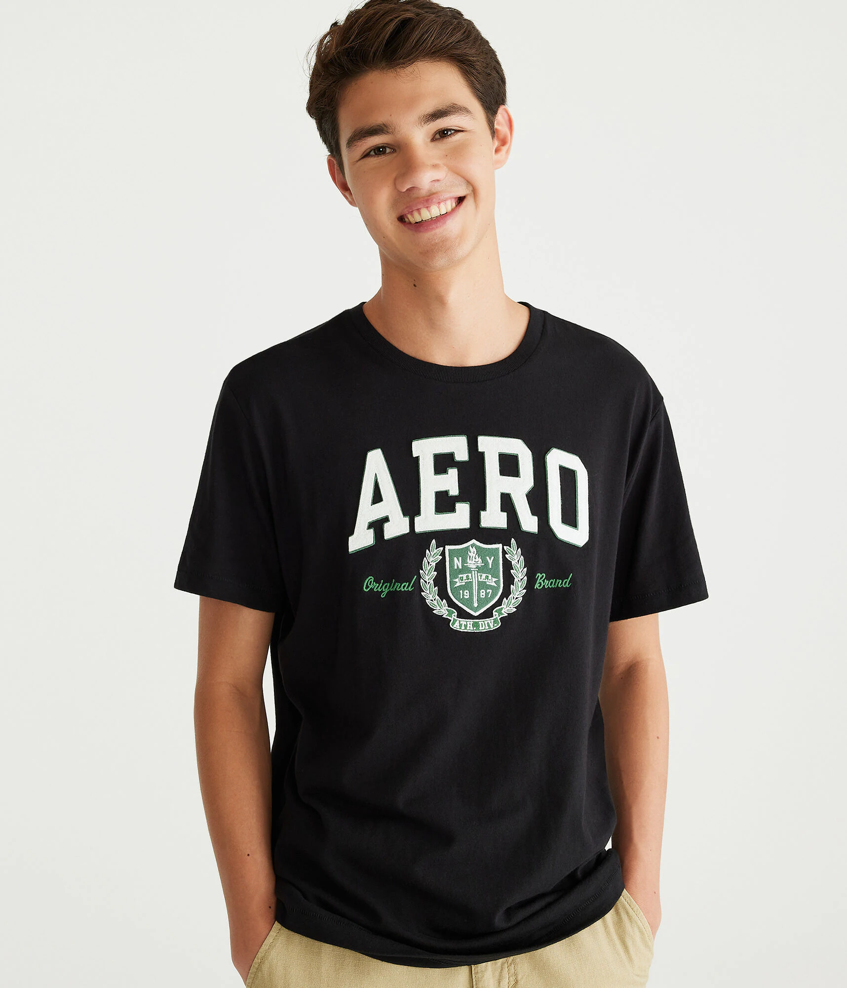 Image of Athletic Crest Applique Graphic Tee
