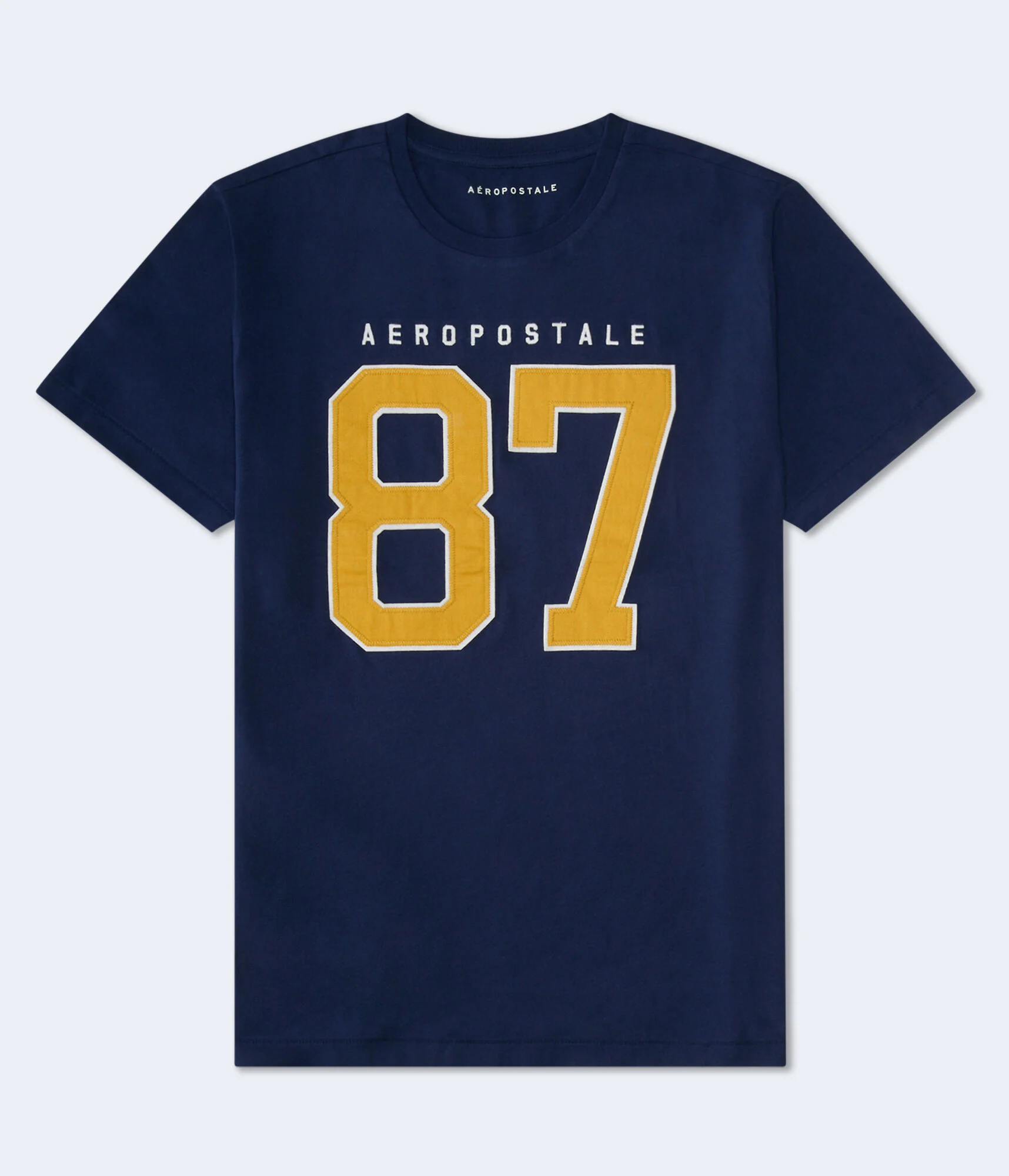 Image of Aeropostale Large 87 Applique Graphic Tee