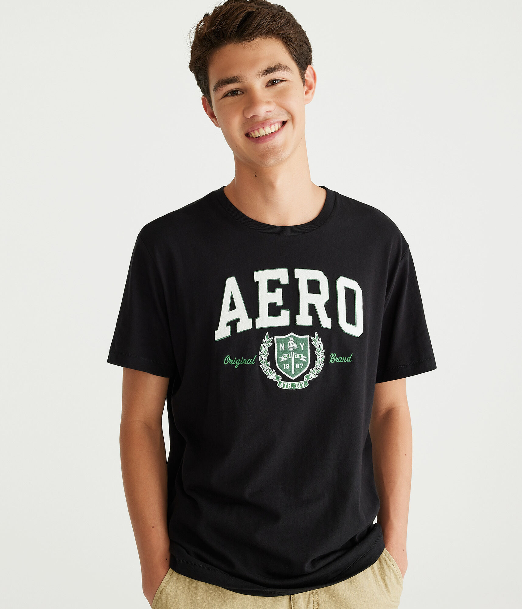 Image of Athletic Crest Applique Graphic Tee