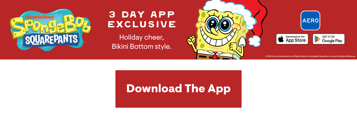Shop Spongebob Early on the App