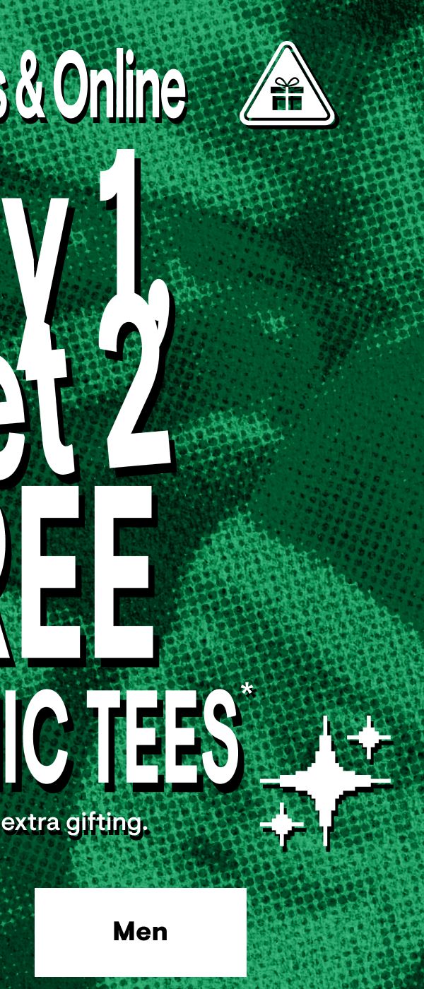 Buy 1 Get 2 Free Tees Shop Men
