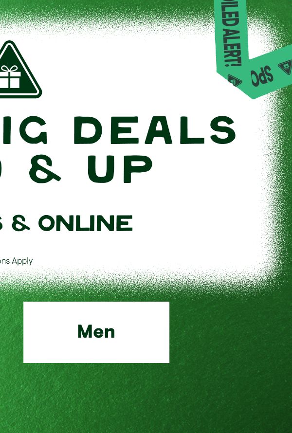 Super Big Deals $9.99 & Up Shop Men