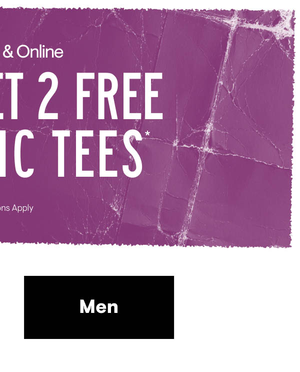 Buy 1 Get 2 Free Tees Shop Men