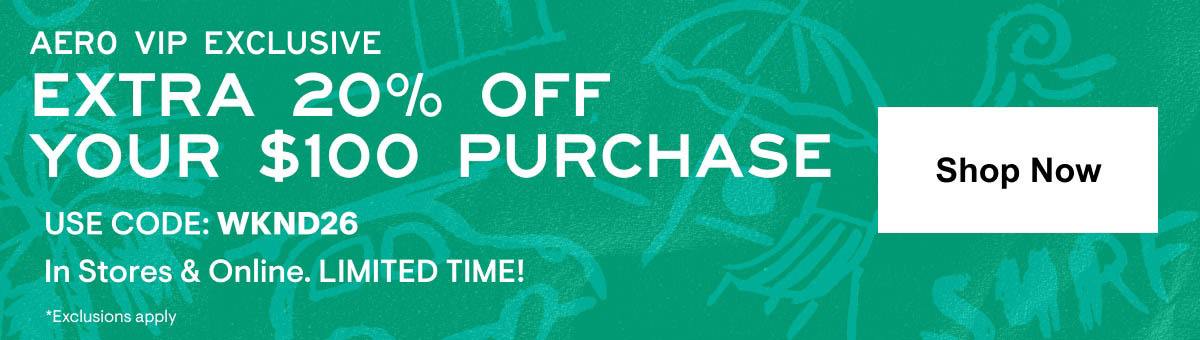 20% off $100 Shop Now