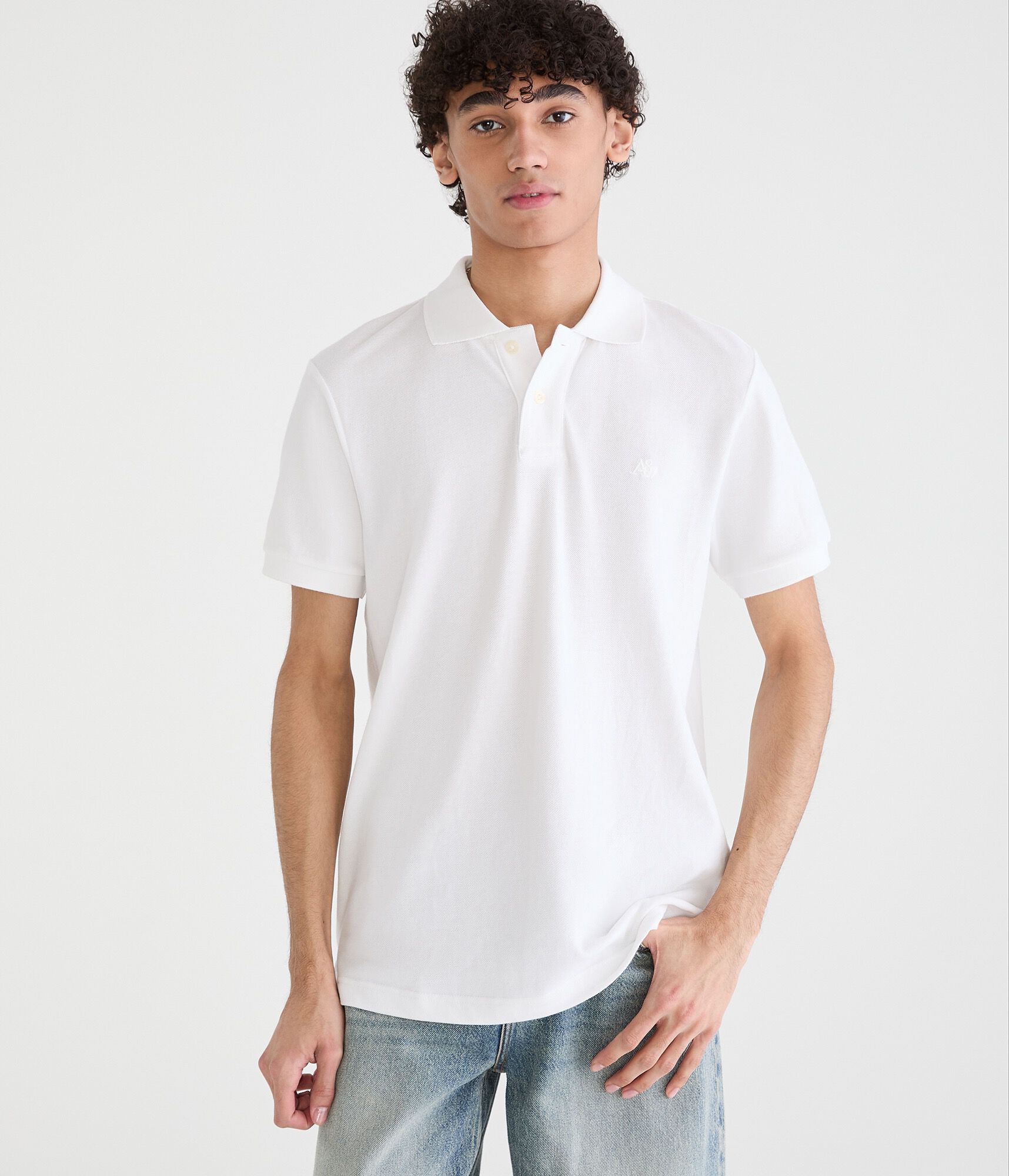 Image of Tonal A87 Logo Pique Polo Image of Tonal A87 Logo Pique Polo