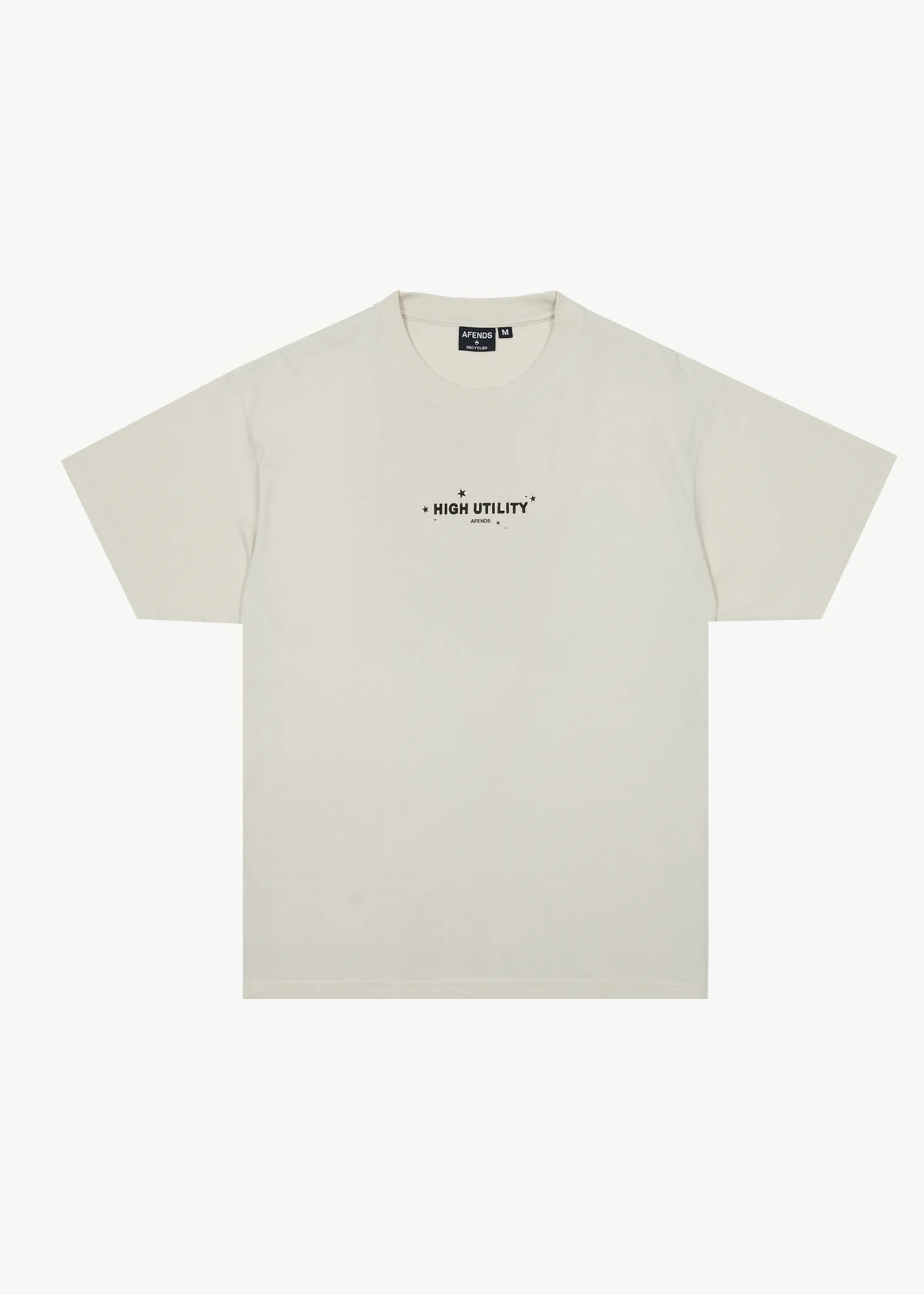 Image of Afends Mens High Utility - Boxy T-Shirt - Moonbeam