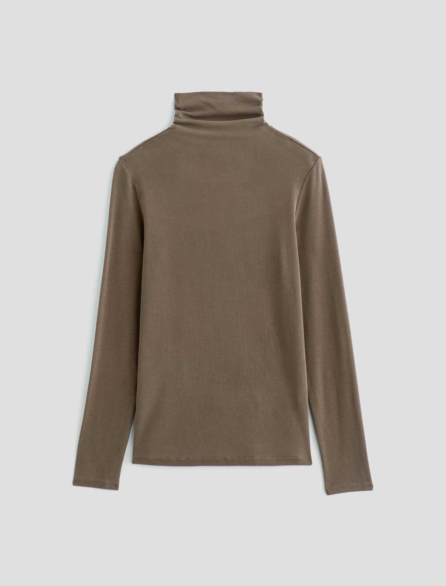 Chels Turtleneck in Taupe Grey