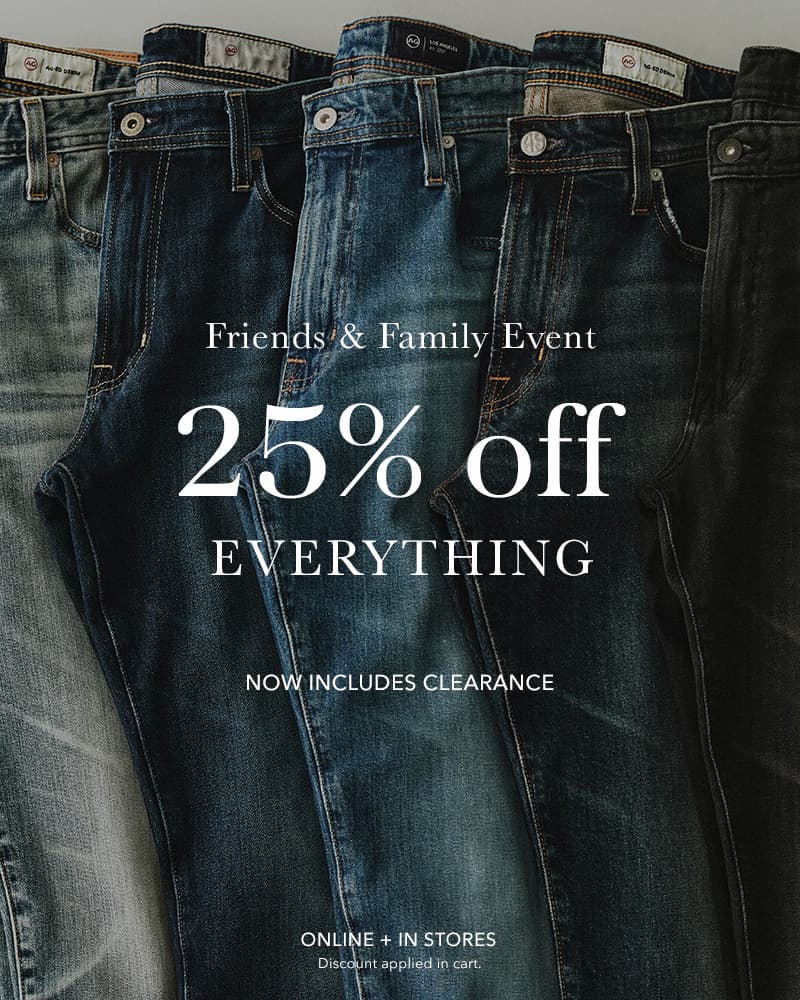 Friends and Family: 25% Off Everything (including clearance)