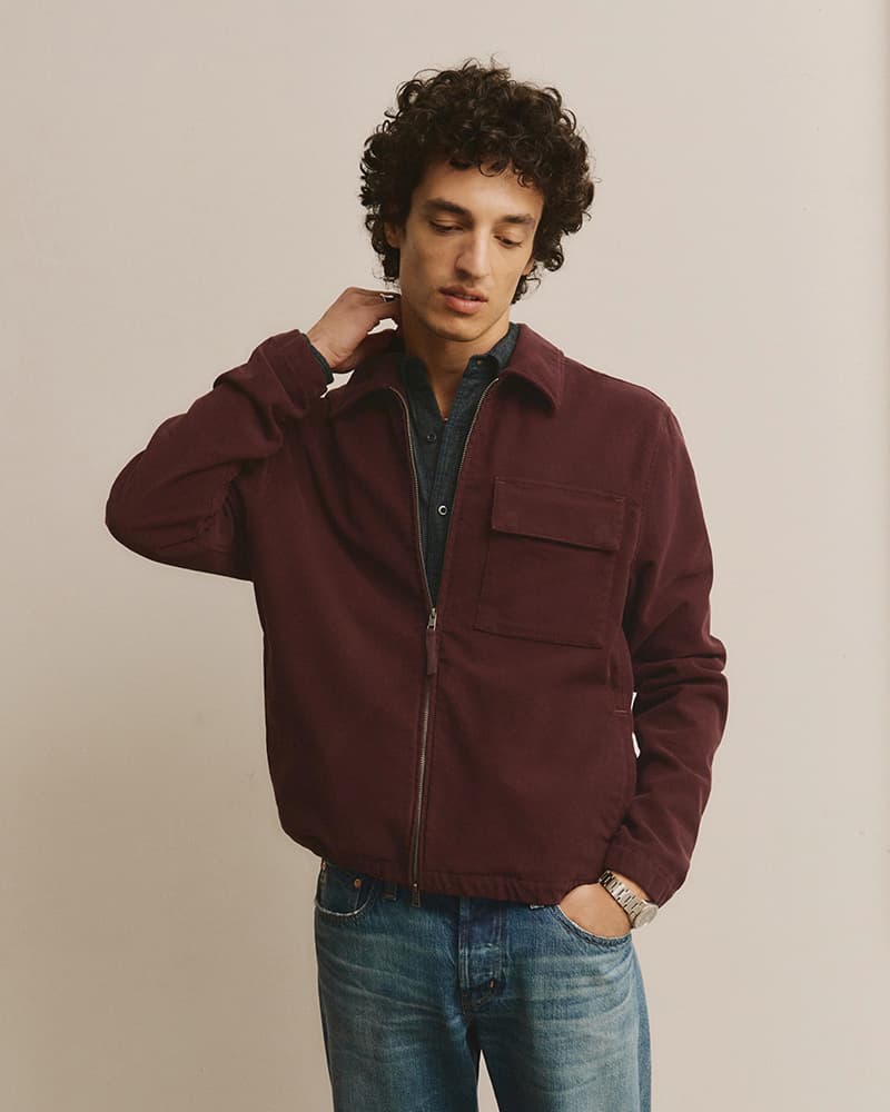 Philip Moleskin Zip Jacket