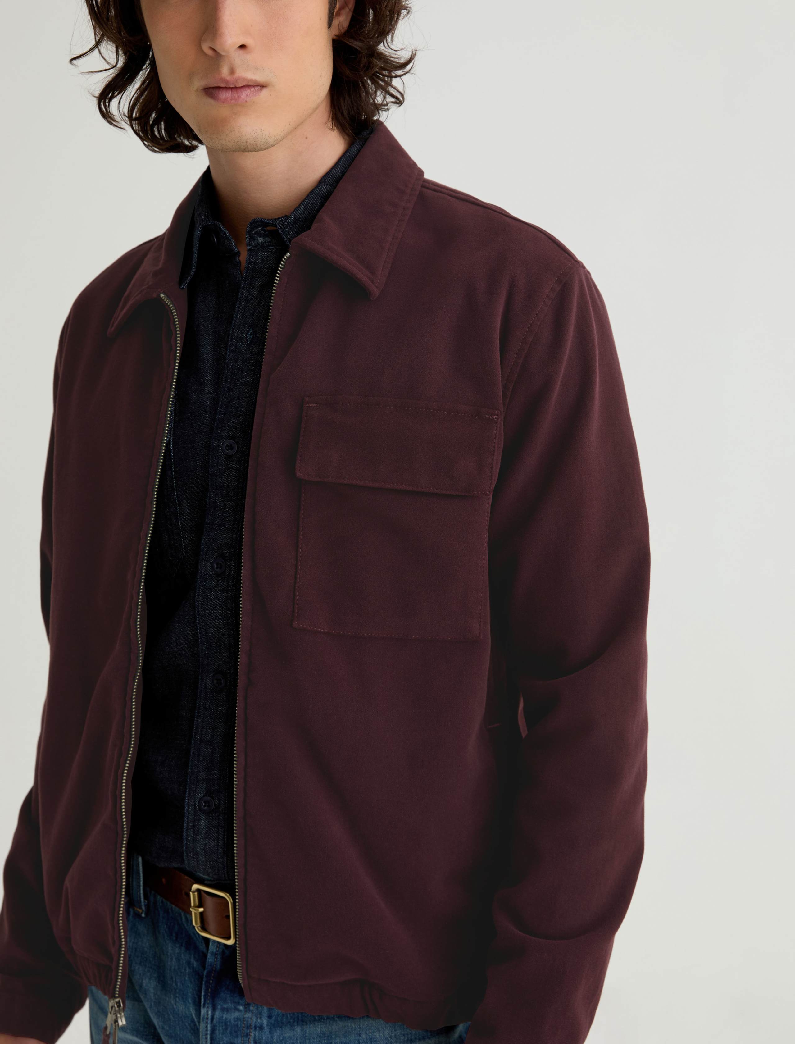Philip Moleskin Zip Jacket