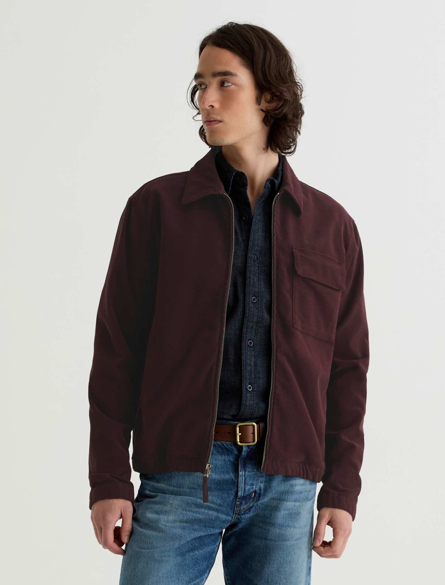 Philip Moleskin Zip Jacket