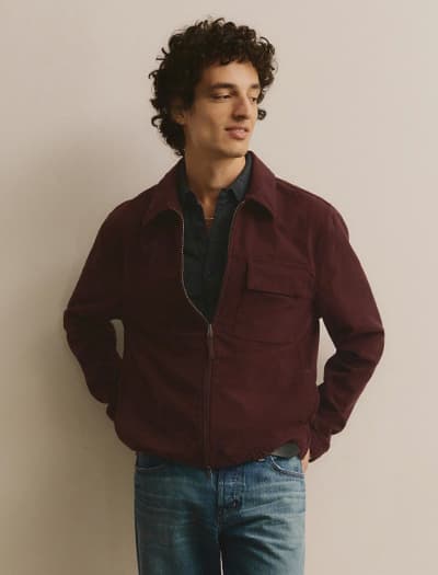 Philip Moleskin Zip Jacket