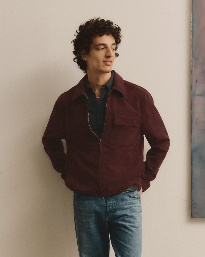 Philip Moleskin Zip Jacket
