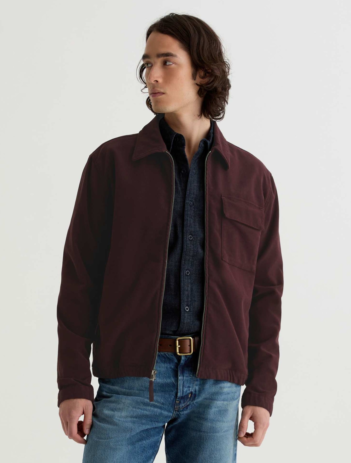 Philip Moleskin Zip Jacket