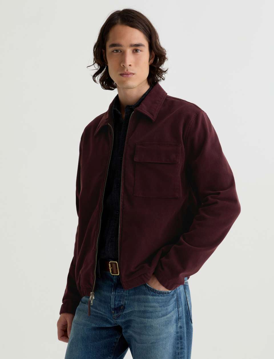 Philip Moleskin Zip Jacket