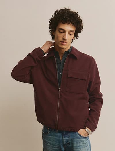 Philip Moleskin Zip Jacket