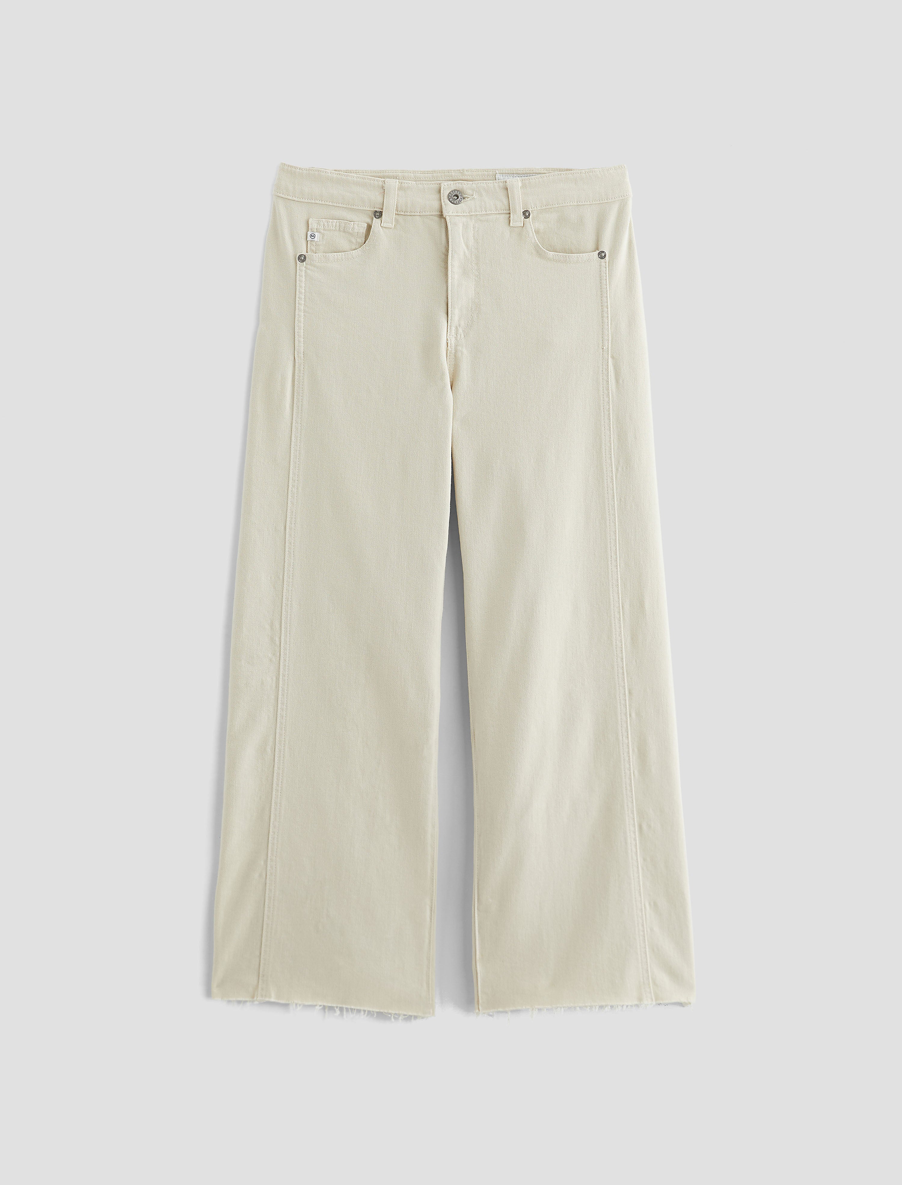 Image of Saige Wide Leg Crop  Panel Jean