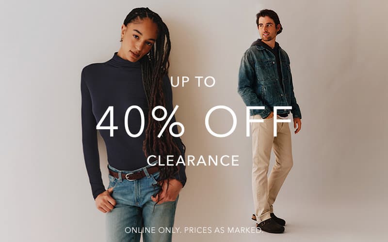 Up to 40% off Clearance