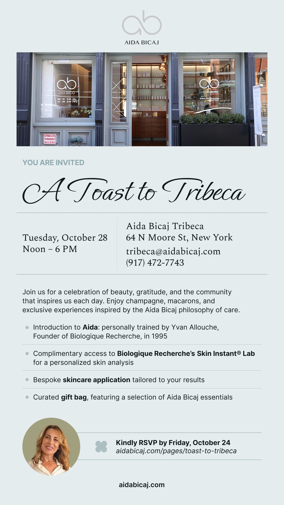 Toast to Tribeca invitation