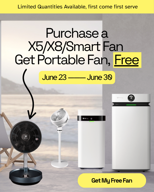 Promotional Image, for "Buy X5/X8/Smart Fan Get Portable Fan, Free"
