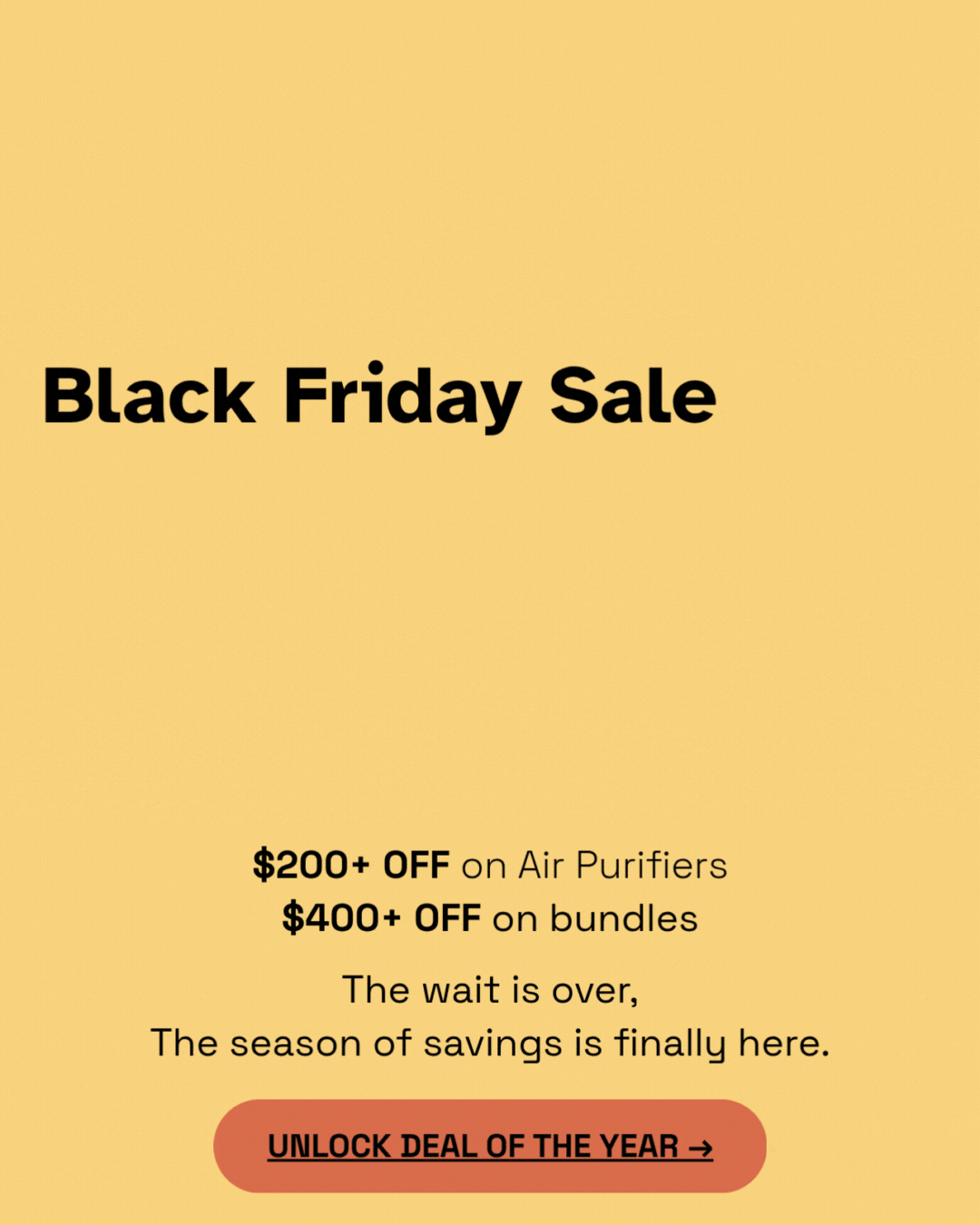 Poster for Airdog Black Friday Sale