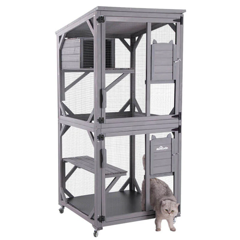 Aivituvin-AIR22 Cat House , Outdoor Cat Catio