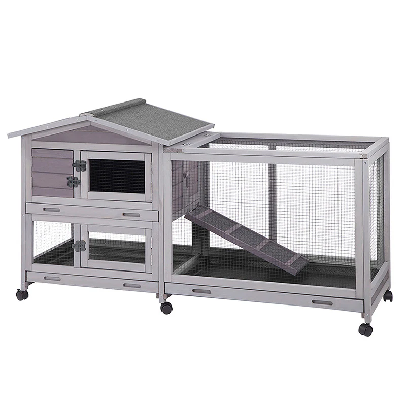Indoor Outdoor Rabbit Hutch (Inner Space 9.6ft²)