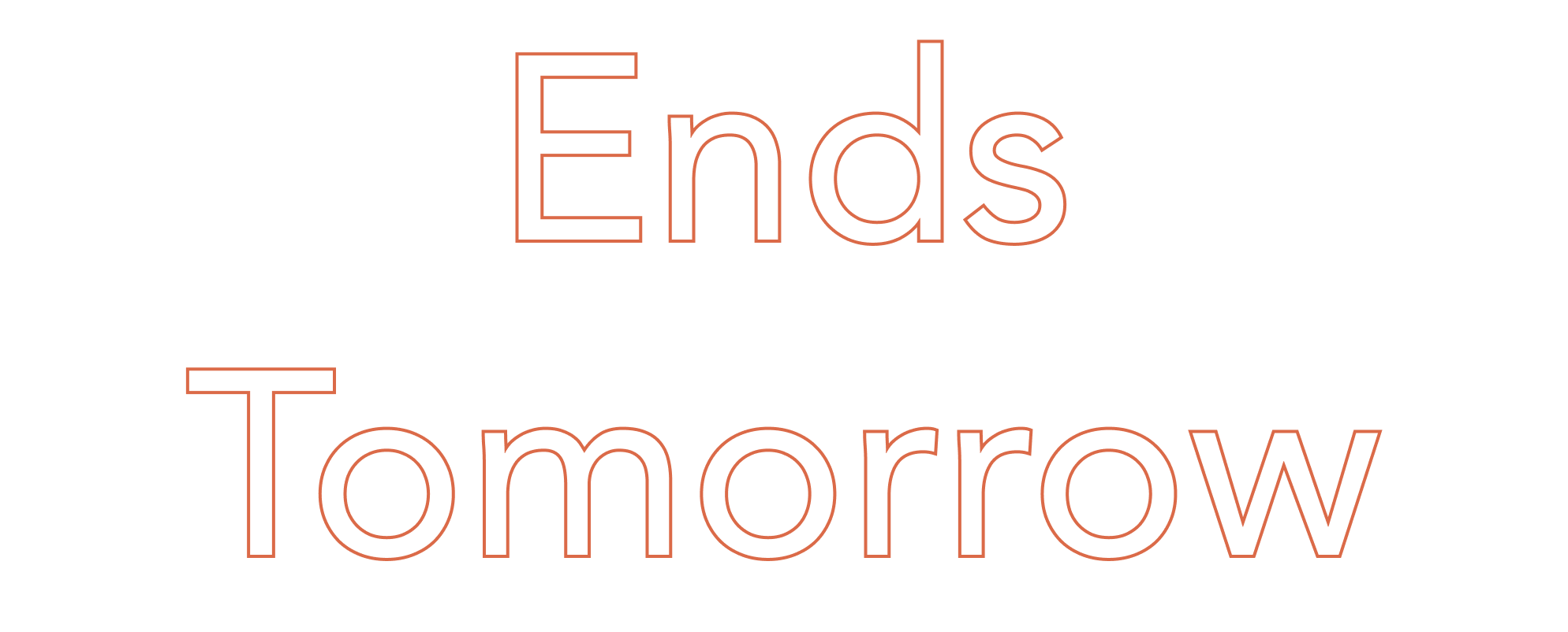 48 hours left - up to 45% off ends soon