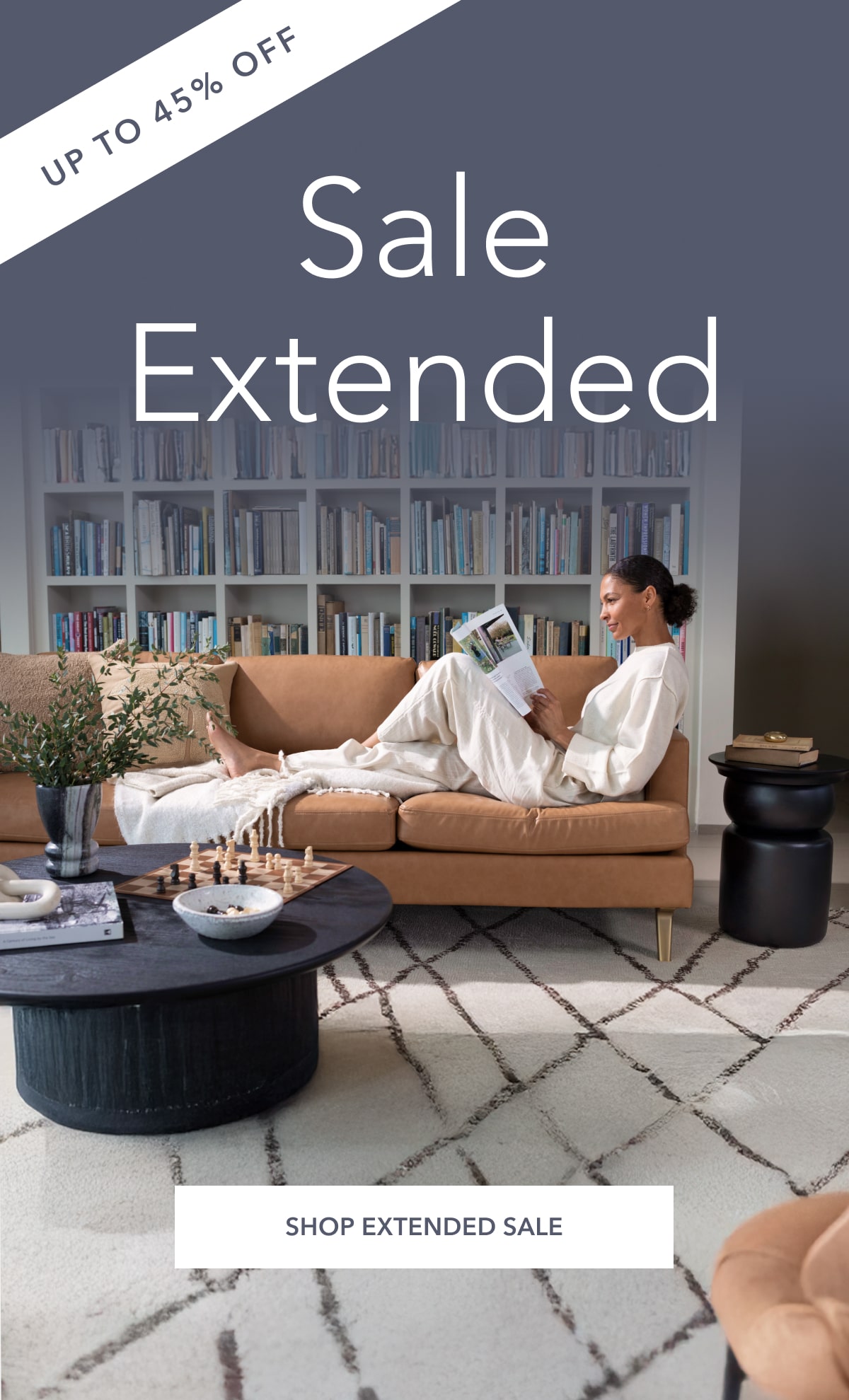 Up to 45% off - sale extended