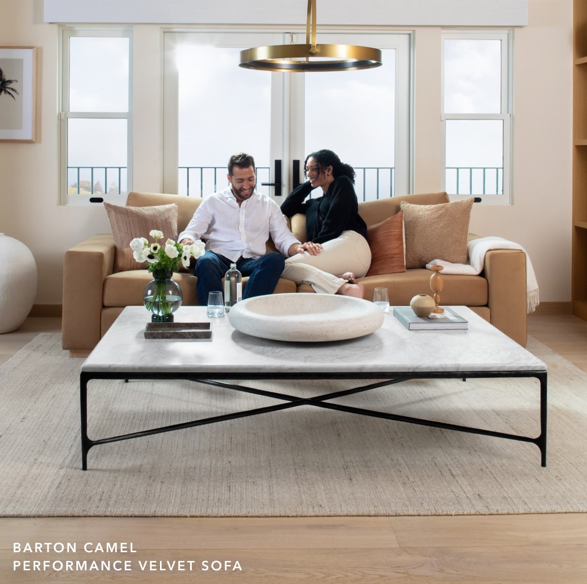 Barton Camel Velvet