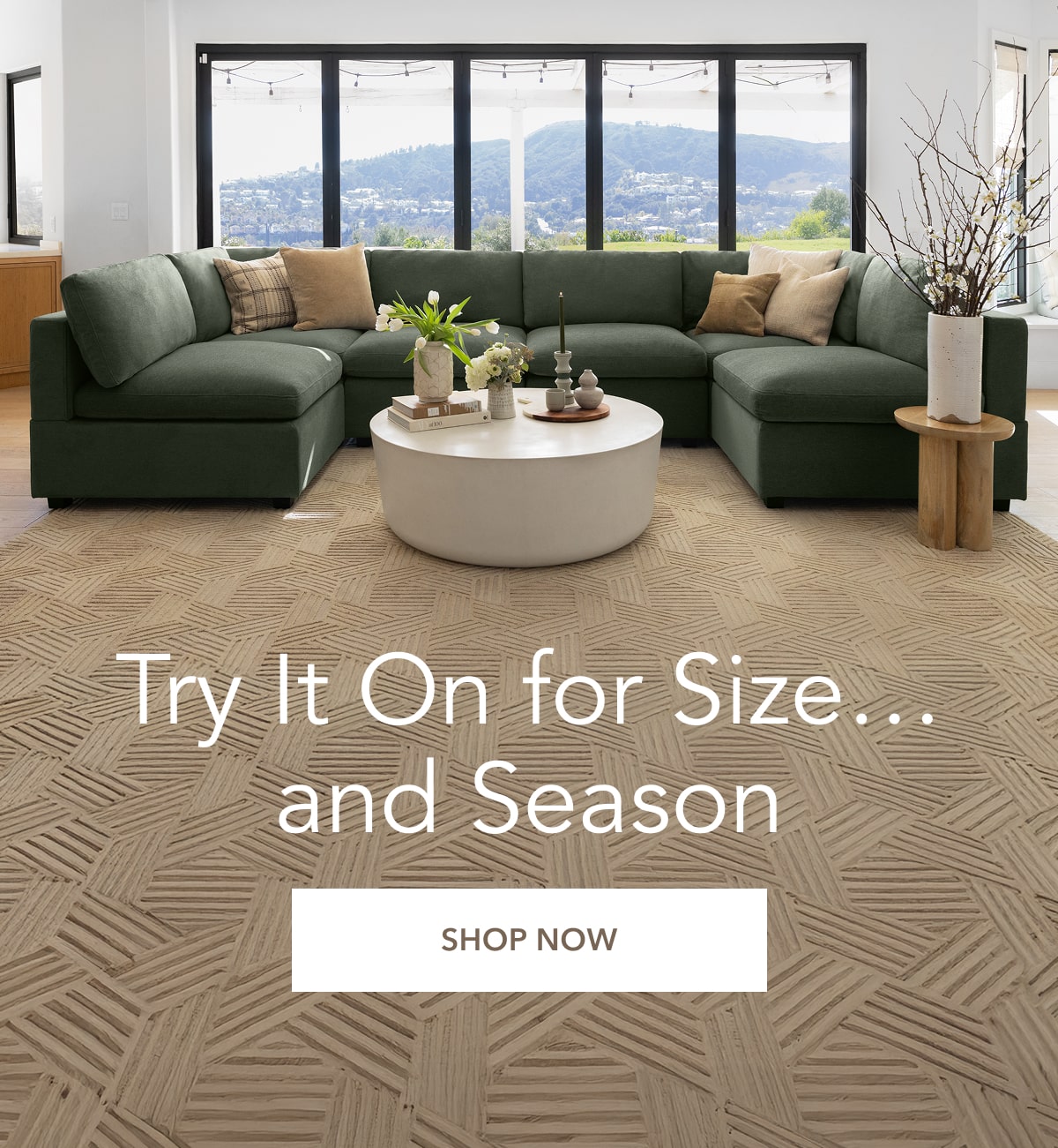 try it on for size and season