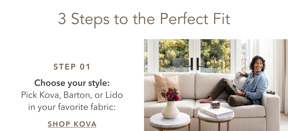 3 steps to the perfect fit