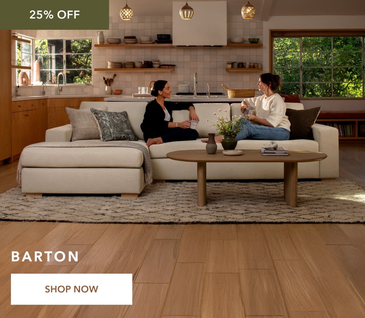 25% off Barton. Shop Now