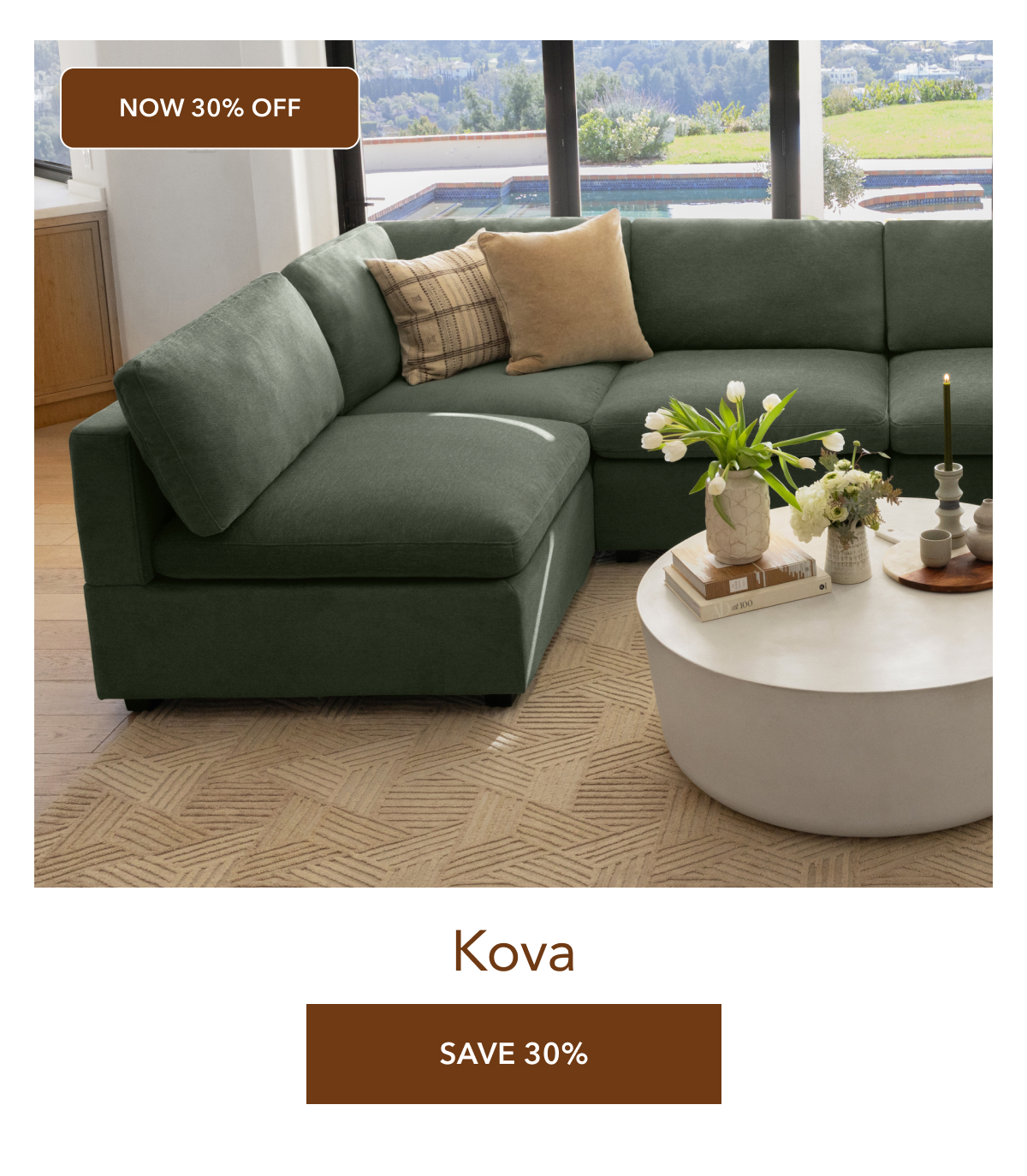 Kova 30% off