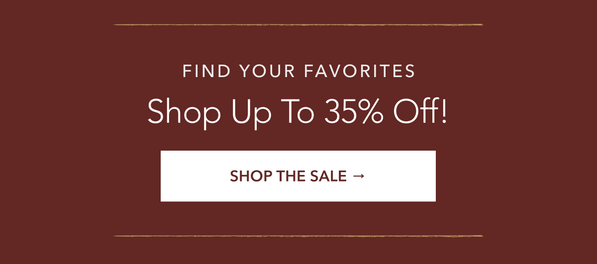 find your favorites, shop the sale