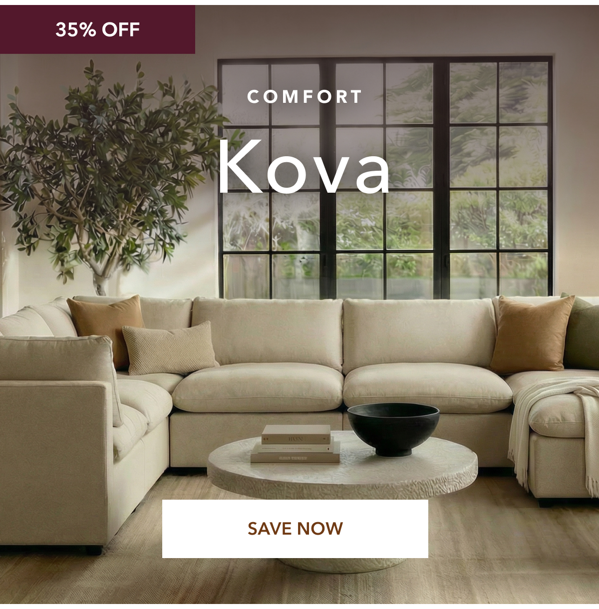 COMFORT Kova 35% OFF