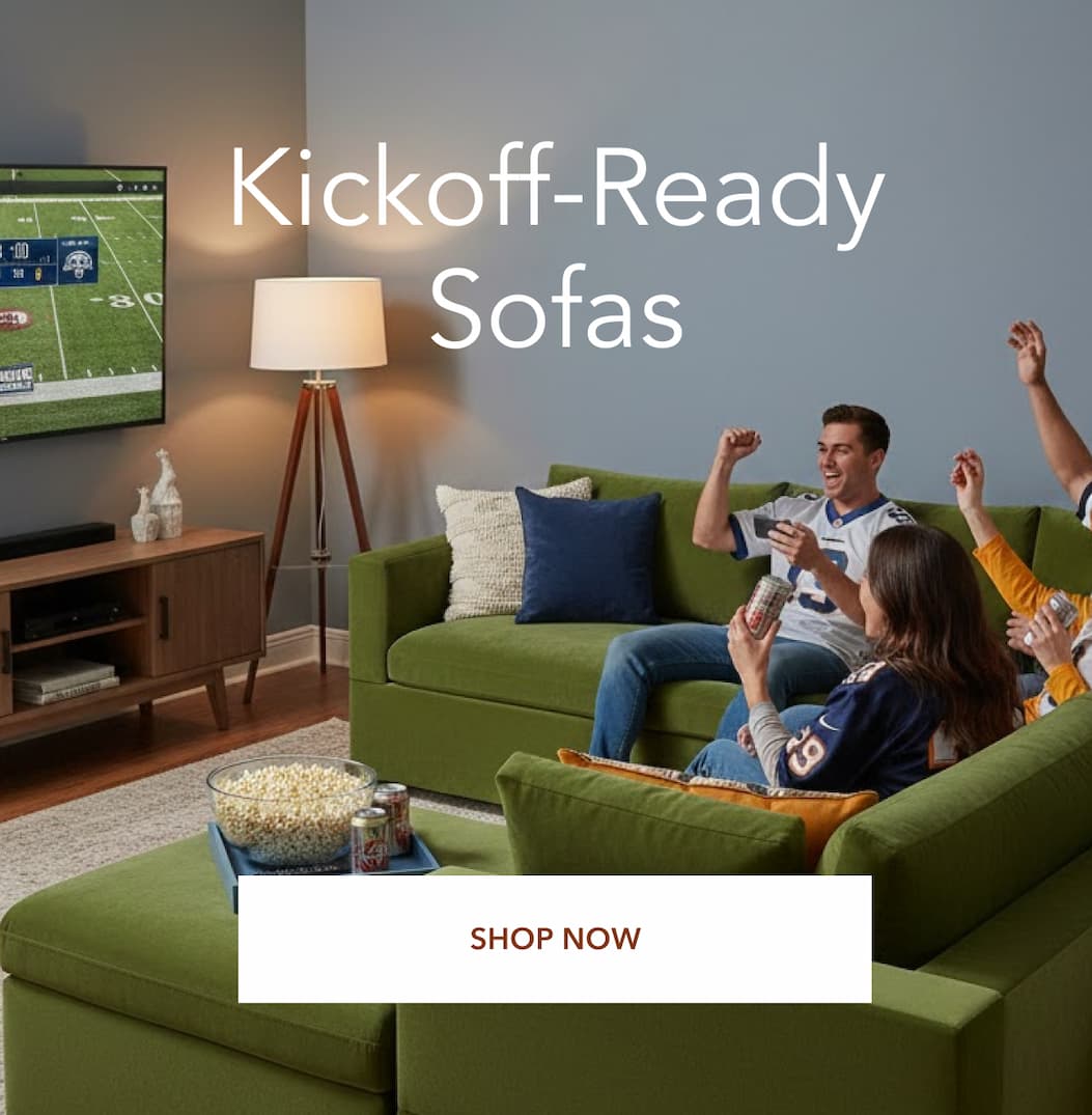 Kickoff-Ready Sofas