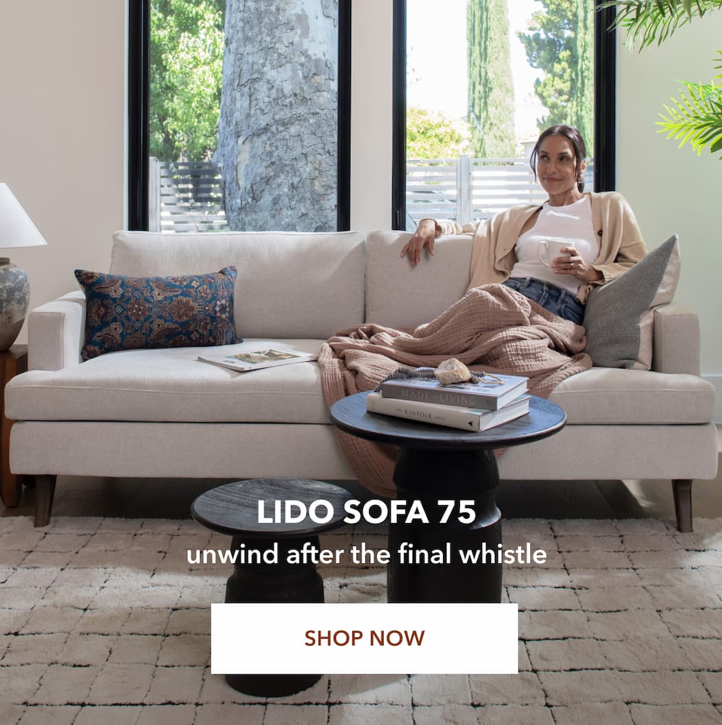 Lido Sofa 75" Unwind after the final whistle