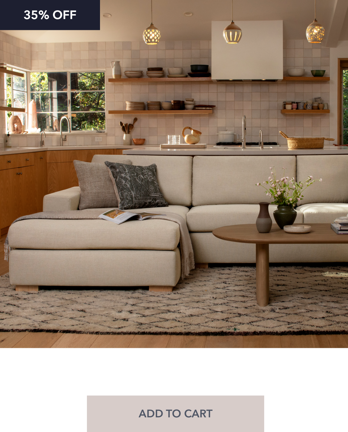 Barton Chaise Sectional 35% OFF