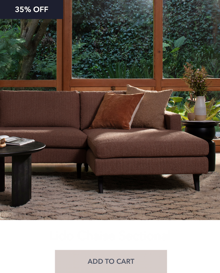 Lido Chaise Sectional 35% OFF